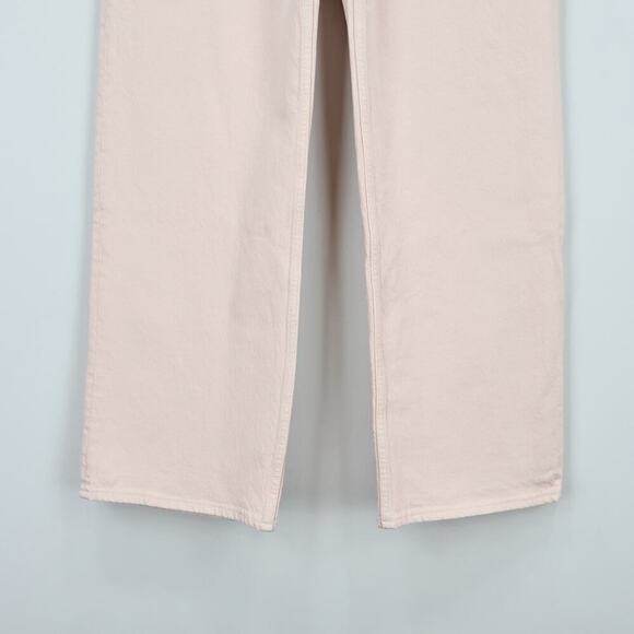 Abercrombie & Fitch High Rise 90s Relaxed Jean Light Pink 30 Short NWT - Picture 7 of 9